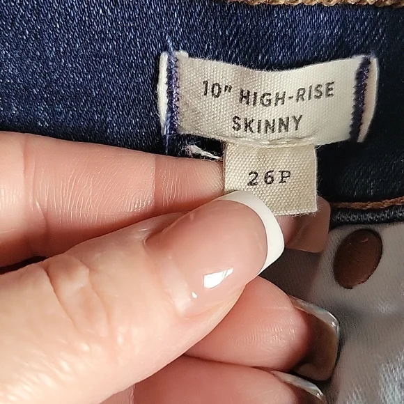 🌻 Madewell Women's 10" High-rise Skinny Jeans Size 26P - Picture 9 of 9